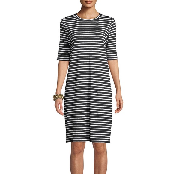 Eileen Fisher Dresses & Skirts - Eileen Fisher Seaside Stripe Organic Linen Dress